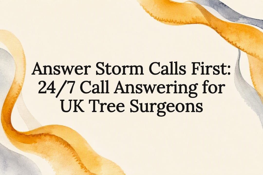 Answer Storm Calls First: 24/7 Call Answering for UK Tree Surgeons